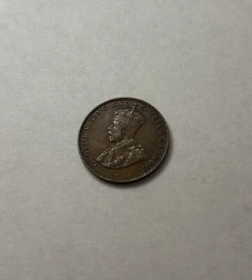 1924 Hong Kong 1 Cent Coin - Image 1 of 2
