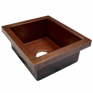 Native Trails - Manhattan - 100% Copper Hand-Crafted Prep/Bar Sink - #CPS232 - Picture 1 of 16