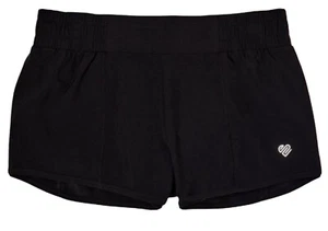 Justice Girls Running Shorts Black Size 16/18 Lined Stretch J Sport Logo - Picture 1 of 11