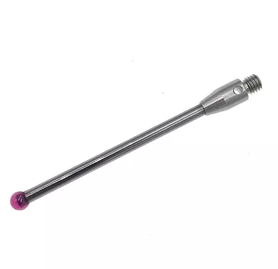 CMM Styli Probe Stylus Carbide Stem M3 Thread 3 mm Ruby A-5003-0058 KMG Taster - Image 1 of 4
