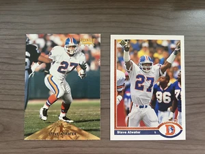 Lote de tarjetas de fútbol americano 1991 1996 Denver Broncos Steve Atwater Upper Deck Pinnacle 126 - Imagen 1 de 2