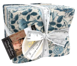 SACRE BLEU 34 Fat Quarters Moda QUILT Fabric French General blue indigo 13970AB - Picture 1 of 15