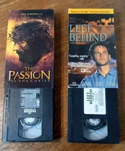Lot x2 (VHS) The Passion of the Christ / Left Behind The Movie VHS, '2000-'04 - Picture 1 of 6