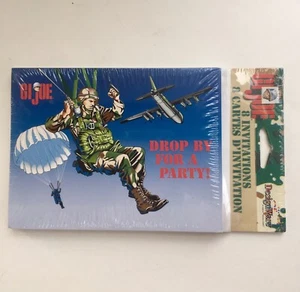 Vintage GI Joe 8 Einladungskarten Kindergeburtstag amerikanische Grüße selten neu aus altem Lagerbestand - Bild 1 von 4