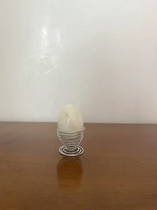 Sfera in marmo bianco di Carrara a forma di uovo - Foto 1 di 6