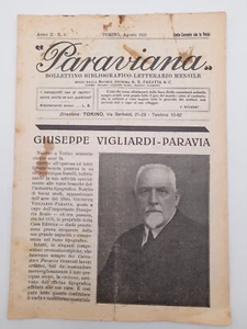 Paraviana n.8 anno 1922 G. Vigliardi Paravia - Storia dell'arte della stampa - Picture 1 of 2