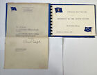 1950 Lettre signée par le président Truman Memento visite à Hawaï perle amiral Radford
