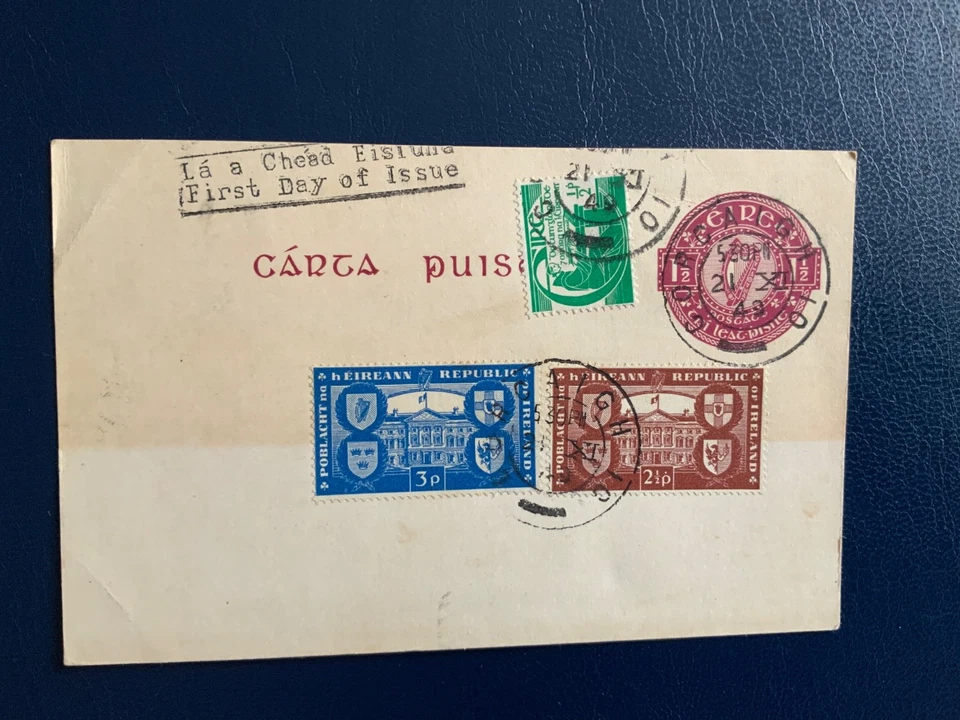 Ирландия EIRE 1949 FDC обложка карта - Изображение 1 из 1