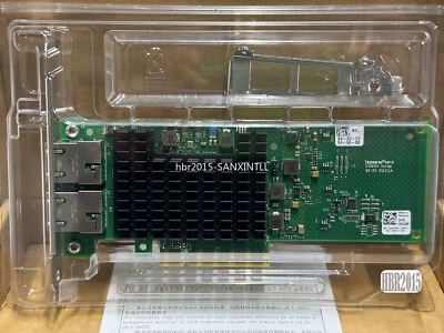 Dell 01WYFT 0HD44M Intel X710-T2L Dual Port 10GbE Base-T PCIe x8 Network Adapter - Image 1 of 4