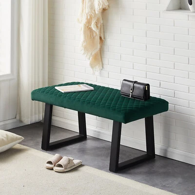 Bettbank Sitzbank Samt Polsterbank Sitztruhe Flurbank Truhenbank Beistellbank - Bild 1 von 4