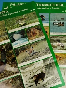 9 POSTER NATURALISTICI - SERIE CACCIA E PESCA REGIONE LOMBARDIA - VINTAGE - RARI - Foto 1 di 10