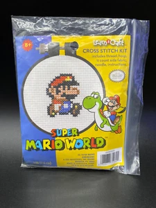 Learn A Craft Cross Stitch Kit Super Mario World Nintendo nuovo sigillato - Foto 1 di 10