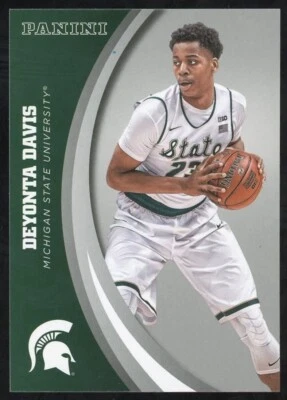 2016 Panini Collegiate Michigan State Deyonta Davis Silver Parallel #42 - Image 1 of 2