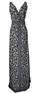 Fat Face maxi long 12 sleeveless summer dress festival party cruise event EXC - Picture 1 of 7