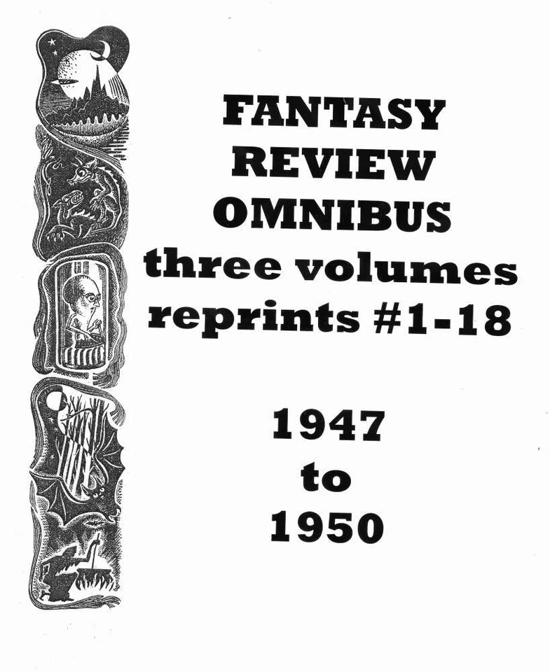 488 pages FANTASY REVIEW OMNIBUS #1-3 reprints 18 issues 1947-1950 - Weird Tales - Image 1 of 1