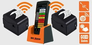Mobiles GASTRO Kassensystem für Restaurant Bar: 5" Kellnerterminal, 2 Bondrucker - Bild 1 von 6