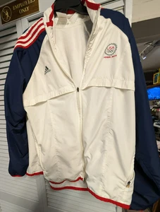 Chaqueta Usada Vintage 2004 EE. UU. Juegos Olímpicos Adidis Talla Grande - Imagen 1 de 11