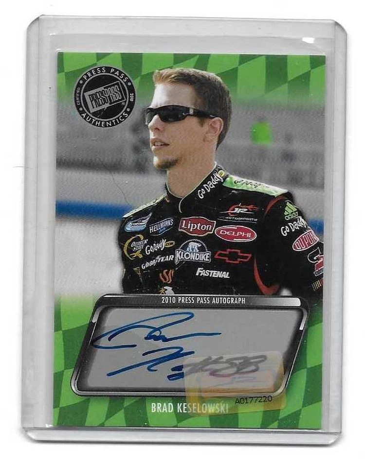 2010 Press Pass Autographs Brad Keselowski AUTHENTIC AUTOGRAPH BV$$$ - Image 1 of 1