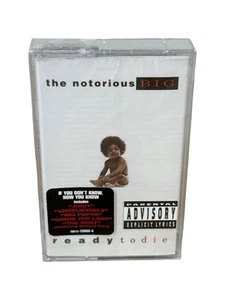 RARE Notorious B.I.G. Ready To Die 1994 Bad Boy Cassette Tape NEW & SEALED READ - Picture 1 of 7