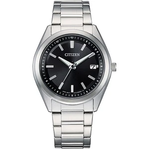 Citizen Collection AS1080-65E Quartz Stainless Steel Analog Solar Black Watch - Picture 1 of 4