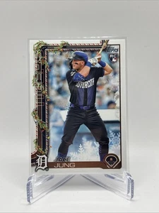Jace Jung Rookie RC 2025 Topps Holiday Baseball Card #H136 Detroit Tigers - Picture 1 of 10