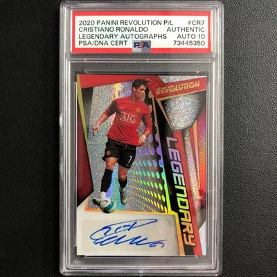 2020-21 Panini Revolution Premier League Legendary Auto Cristiano Ronaldo PSA - Image 1 of 3