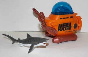 Animal Planet Deep Sea Diver Submarino y Tiburón por Chap Mei 2011 Naranja Mini Sub - Imagen 1 de 8