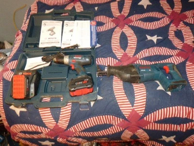 BOSCH 38618 TALADRO INALÁMBRICO Y SIERRA RECÍPROCA CRS180 CARGADOR 2 BATERÍAS Foto 1 de 4