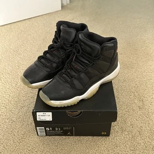 Nike Air Jordan 11 Retro BG 378038-002 nero rosso bianco taglia 5,5 anni con scatola - Foto 1 di 9