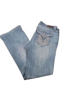 Damengröße 6 Harley Davidson Jeans 30 x 28 niedriger Bund Bootcut BESCHREIBUNG LESEN! - Bild 1 von 8