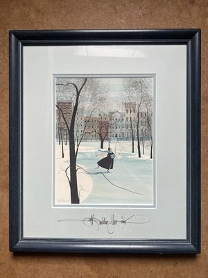P Buckley Moss 1979 Signed Ltd Edition Rare lithograph Beacon Hill Boston - Изображение 1 из 2