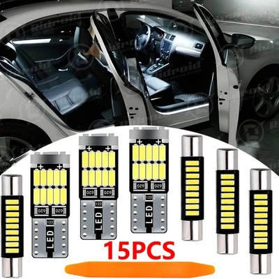 White LED Interior Lights Package for 2011 - 2018 2019 2020 Jeep Grand Cherokee - Image 1 of 4