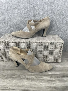 Stuart Weitzman For Kurt Geiger Heels Uk 6 Eu 39 Suede Griege - Picture 1 of 8