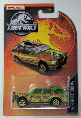 Ford Explorer #4 93 CRUSHED Matchbox Jurassic World Fallen Kingdom NUEVO sellado Foto 1 de 3