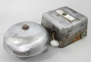 RIESIGE VINTAGE INDUSTRIE ELEKTRISCHE KLINGEL Türklingel Diener Butler Laden - Bild 1 von 11