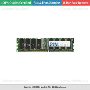 08445 Dell 256MB DDR Non ECC PC-2100 266Mhz Memory - Picture 1 of 1