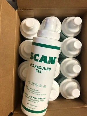 Parker Labs 11-08 Scan Ultrasound Gel 8 oz New (Pack Of 12) EXP. 07/2024 - Image 1 of 3