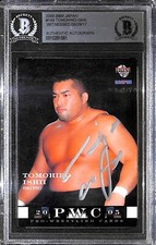 Tomohiro Ishii Signed 2005 BBM Riki New Japan Pro Wrestling Card #189 BAS COA