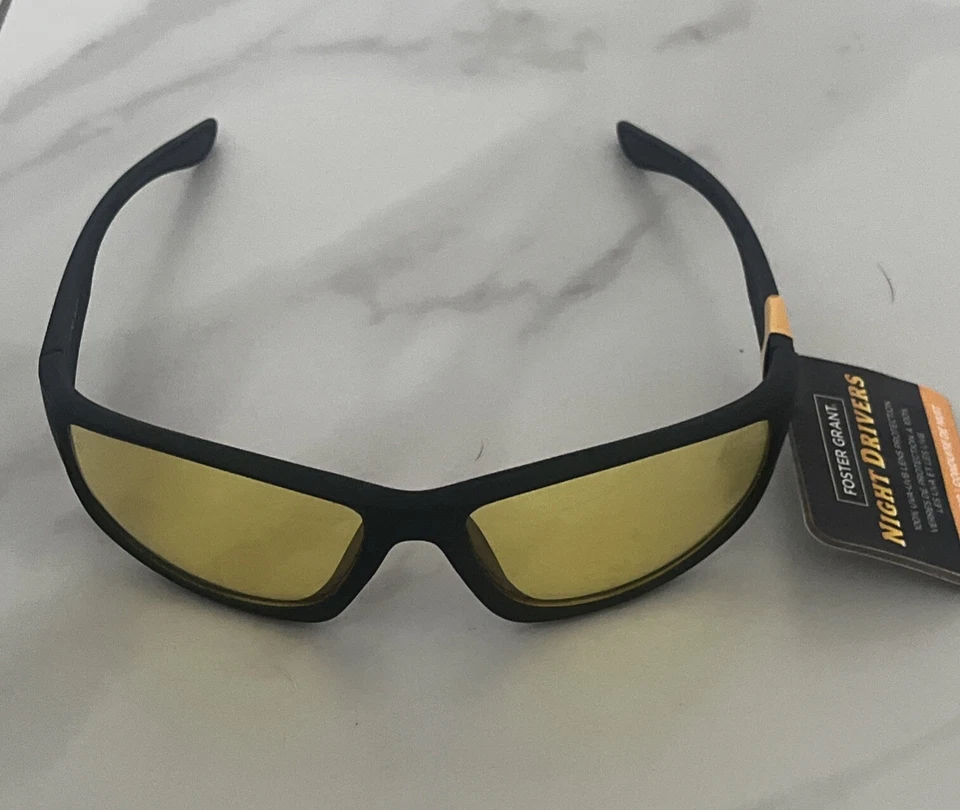 NEW Foster Grant NIGHT DRIVERS Fast Lane Full Wrap MSRP $33.00 - Image 1 of 4