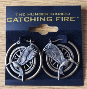 Pendientes con logotipo de Los Juegos del Hambre en Llamas de NECA de 2013 - Imagen 1 de 5