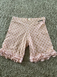 Size 14 - Girls Matilda Jane Clothing Bingo Shorties Pink Dot Ruffle - Picture 1 of 4