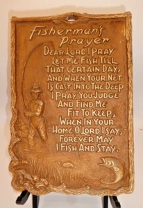 "Fisherman's Prayer" Vintage Wall Plaque MULTI PRODUCTS INC - Picture 1 of 3