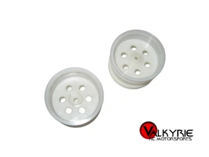 VIntage RC Proline Kyosho Rear Wheels Fits UM OT Ultima Optima Plastic White New - Picture 1 of 1