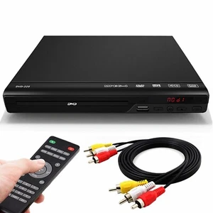  2025 DVD Player All Region Free DVD CD Disc Player AV Output USB Remote Control - Picture 1 of 11