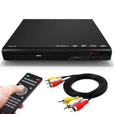 HOTSELL 2025 DVD Player All Region Free DVD CD Disc Player AV Output USB Remote Control