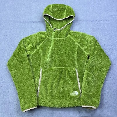Chaqueta North Face Kiri para mujer pequeña verde pila profunda 1/4 cremallera sudadera con capucha mono polar Foto 1 de 4