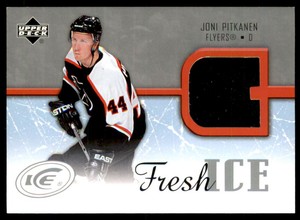2005-06 Upper Deck Ice Fresh Ice #FIJP Joni Pitkanen Jersey