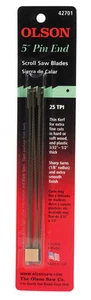 Olson 5 in. Carbon Steel Scroll Saw Blade 25 TPI 6 pk - Picture 1 of 1
