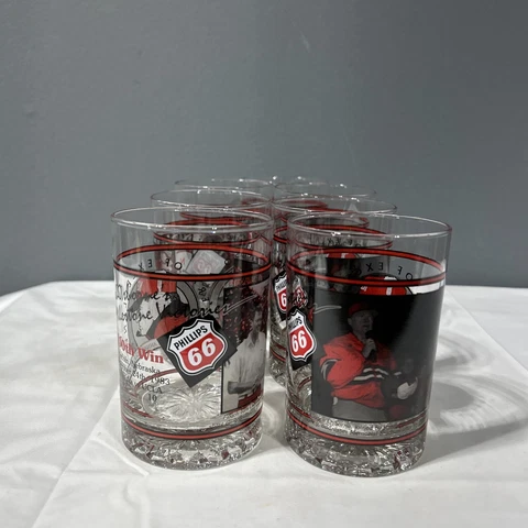 7 COACH OSBORNES MILESTONE VICTORIES GLASSES NEBRASKA HUSKERS Phillips 66 S Cover