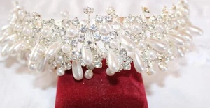 PEARL AND RHINESTONE CROWN NWOT SEE PICS AND DESCRIPTION - Bild 1 von 13